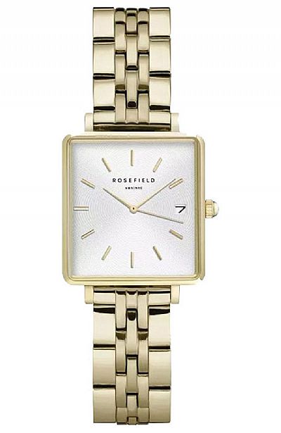  ROSEFIELD The Boxy XS Gold Stainless Steel Bracelet  QMWSG-Q021