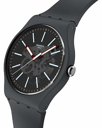 SWATCH  Coblestone Street Grey Biosourced Strap SO29A101