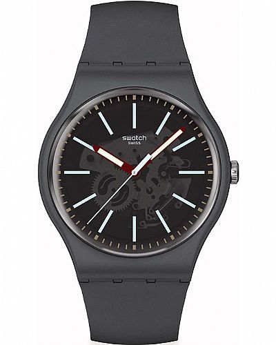 SWATCH  Coblestone Street Grey Biosourced Strap SO29A101