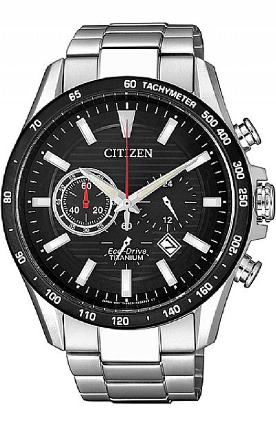 CITIZEN Eco-Drive Chronograph Silver Stainless Steel Bracelet  CA4444-82E