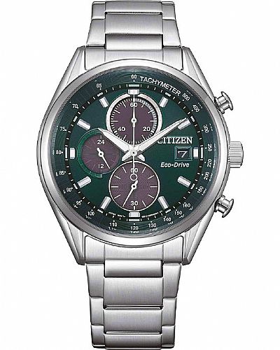 CITIZEN Eco-Drive Chronograph Silver Stainless Steel Bracelet   CA0459-79X