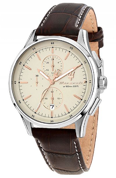 MASERATI Sorpasso Brown Leather Chronograph  R8871624010