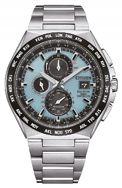 CITIZEN Eco Drive Radio Controlled Titanium Bracelet AT8238-84M  
