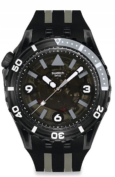  SWATCH Black Sea Nettle Rubber Strap  SSCU09B100