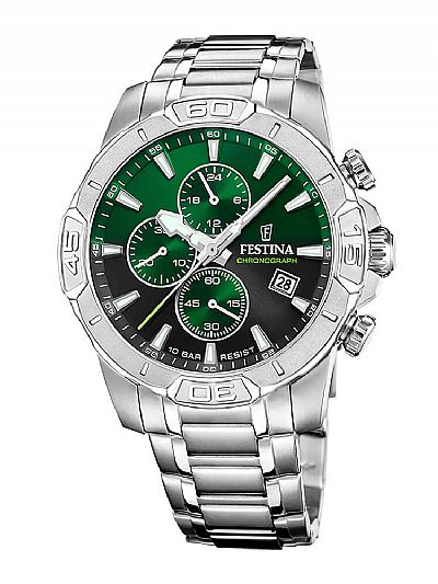 FESTINA Chronograph Silver Stainless Steel Bracelet  F20704/5