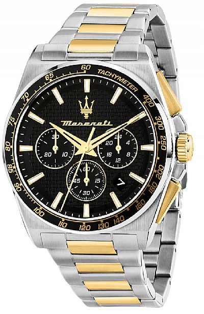  MASERATI Velocita Chronograph Two Tone Stainless Steel Bracelet  R8873652003