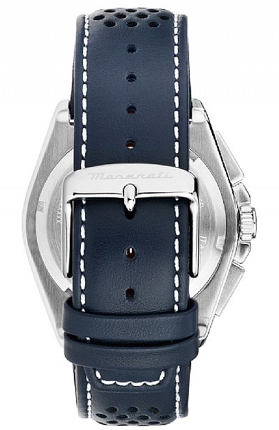  MASERATI Velocita Chronograph Blue Leather Strap  R8871652001