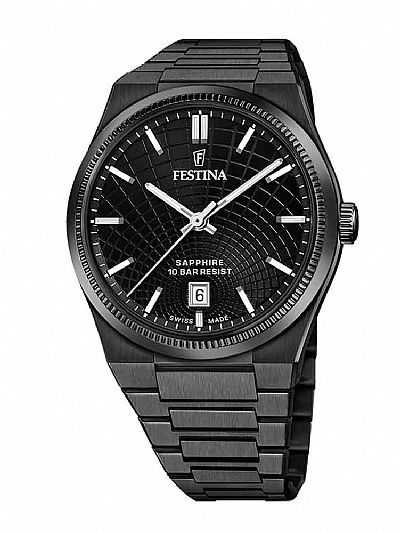 Festina Swiss made Vintage Black Pvd F20080/1