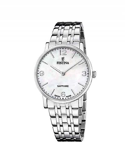 Swiss Made Festina Ladies mother of pearl F20047/2