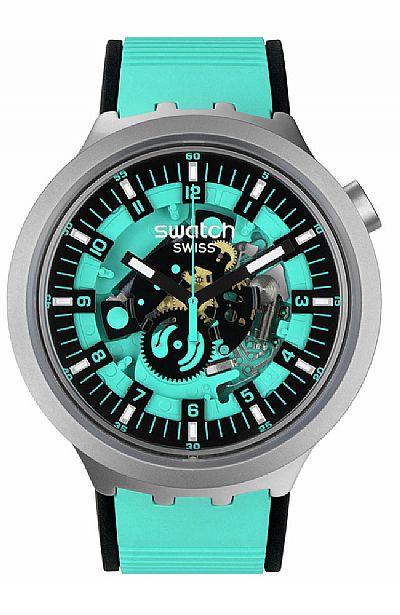 SWATCH Mint Trim Rubber Strap SB07S111