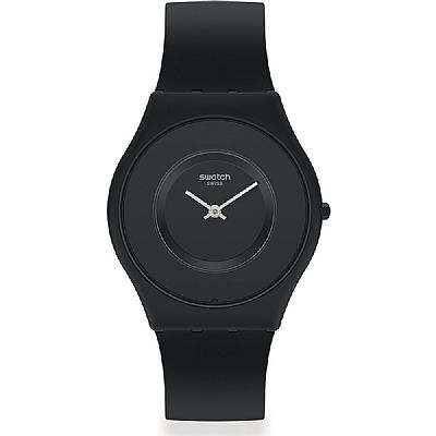SWATCH Bioceramic Caricia Negra Black Biosourced Strap SS09B100