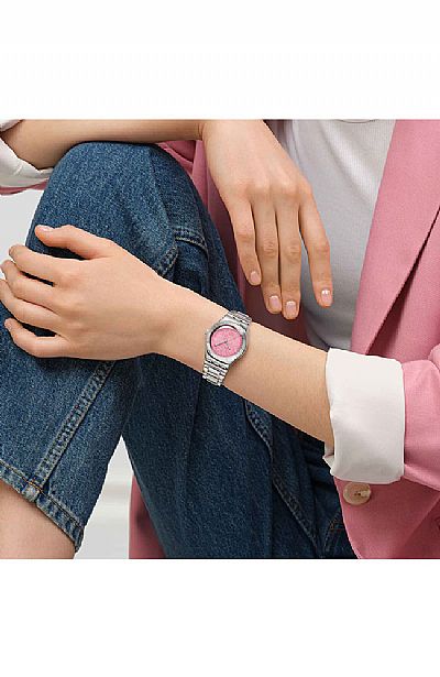 SWATCH Petal Charm Stainless Steel Bracelet YLS234G