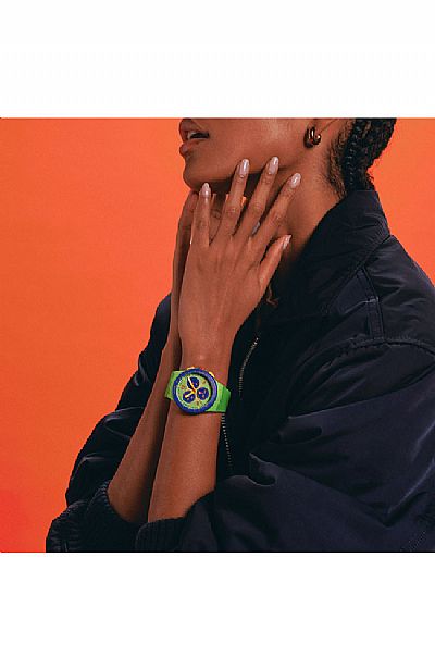  SWATCH Flowing Freshly Rubber Chronograph SUSG101