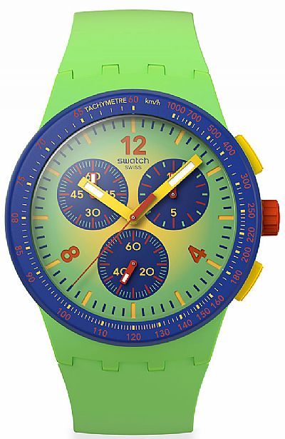  SWATCH Flowing Freshly Rubber Chronograph SUSG101