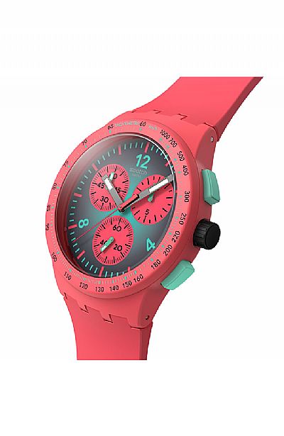  SWATCH Paradiso Kinetiko Rubber Chronograph  SUSP100