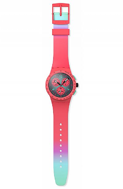  SWATCH Paradiso Kinetiko Rubber Chronograph  SUSP100