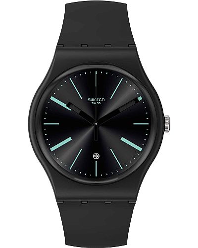 SWATCH A Dash Of Green Rubber Strap SO29B404