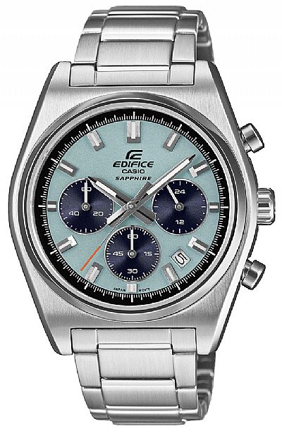  CASIO Edifice Silver Stainless Steel Chronograph EFB-730D-3AVUEF