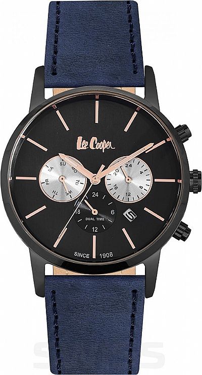 LEE COOPER Gents  Dual Time Leather Strap LC06341.052C