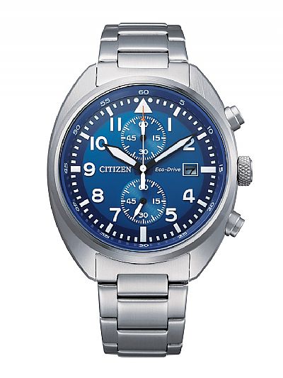 CiTIZEN Gents Eco Drive Stainless Steel Chronograph CA7040-85L